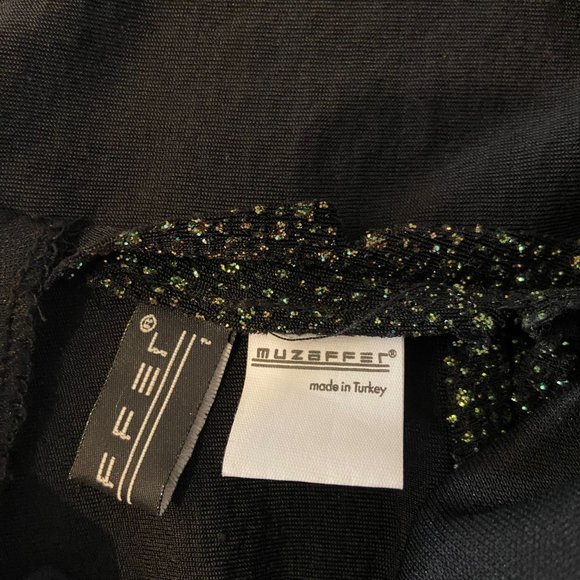 Classic Elegant Sleeveless Green Glitter Dress Size S - Picture 6 of 7